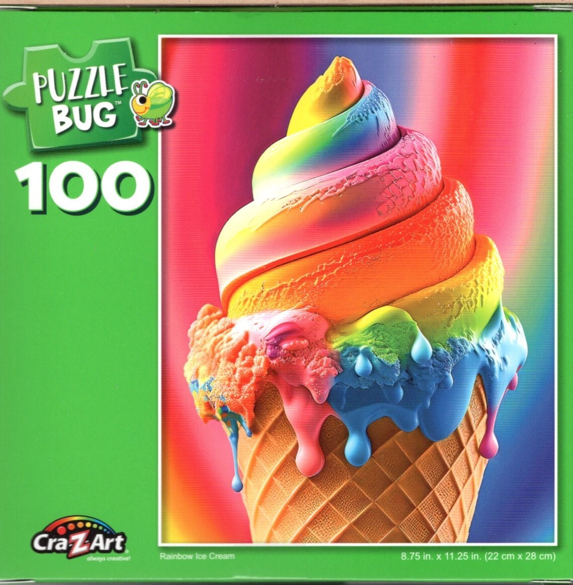 Rainbow Ice Cream 100 Piece Jigsaw Puzzle