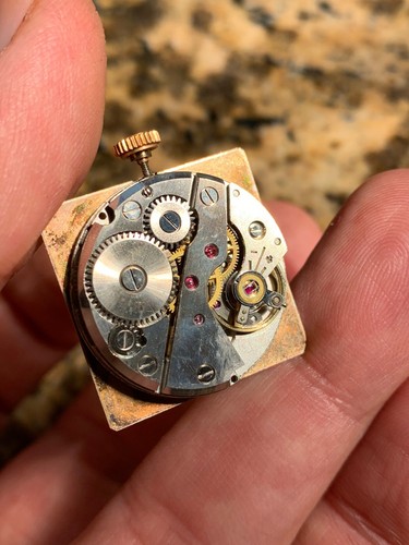 Reloj para hombre vintage Lip Dauphine cuadrado estuche RGP 28,6x38 mm - Imagen 5 de 12