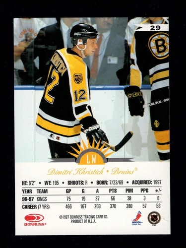 1997-98 Donruss Leaf Base Hockey Cards 1-200 You Pick Only $1 Each - Picture 59 of 393