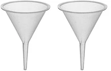 2 sturdy  2" dia. funnels  x 2 1/2" long