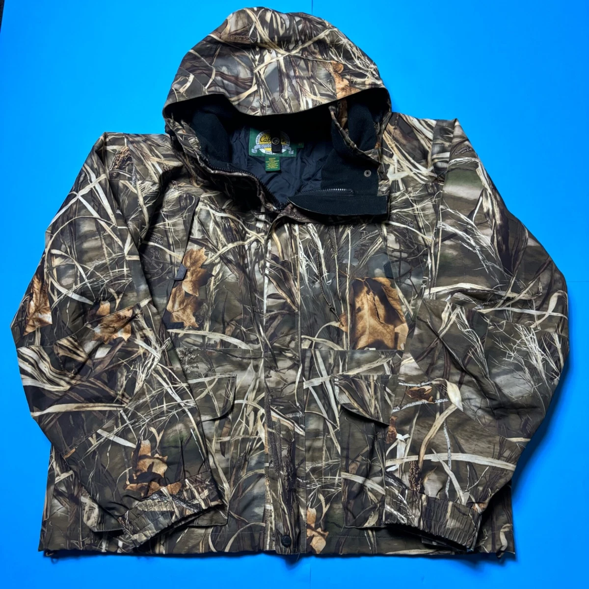Cabela's GORE TEX Advantage Max-4 Camo Hooded Jacket in Large