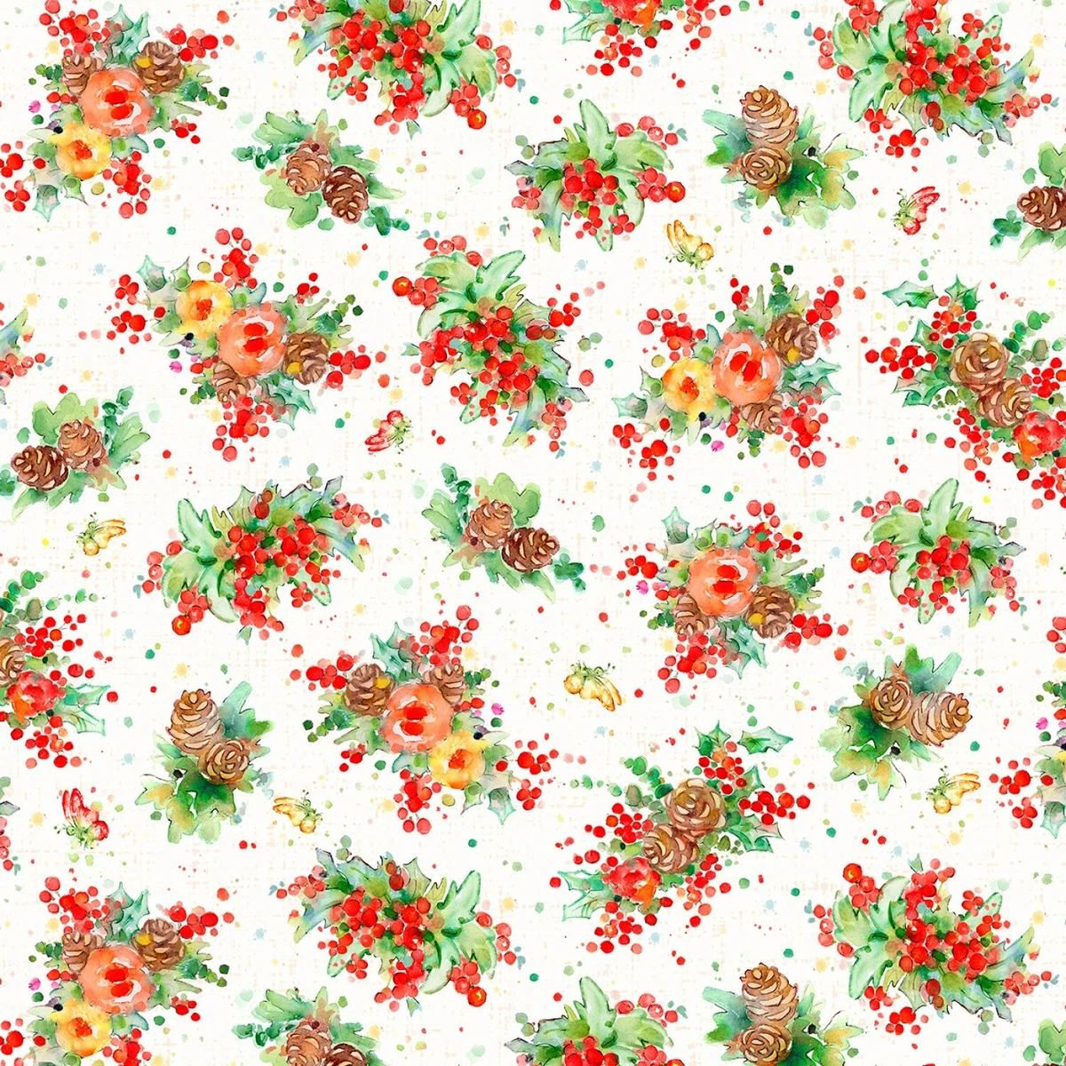 Tissu Robert Kaufman Little Darlings Chocolate Dot - 100% Coton, Motif Pois