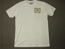 Tanqueray Gin Sevilla Orange Shirt Mens Large White Short Sleeve