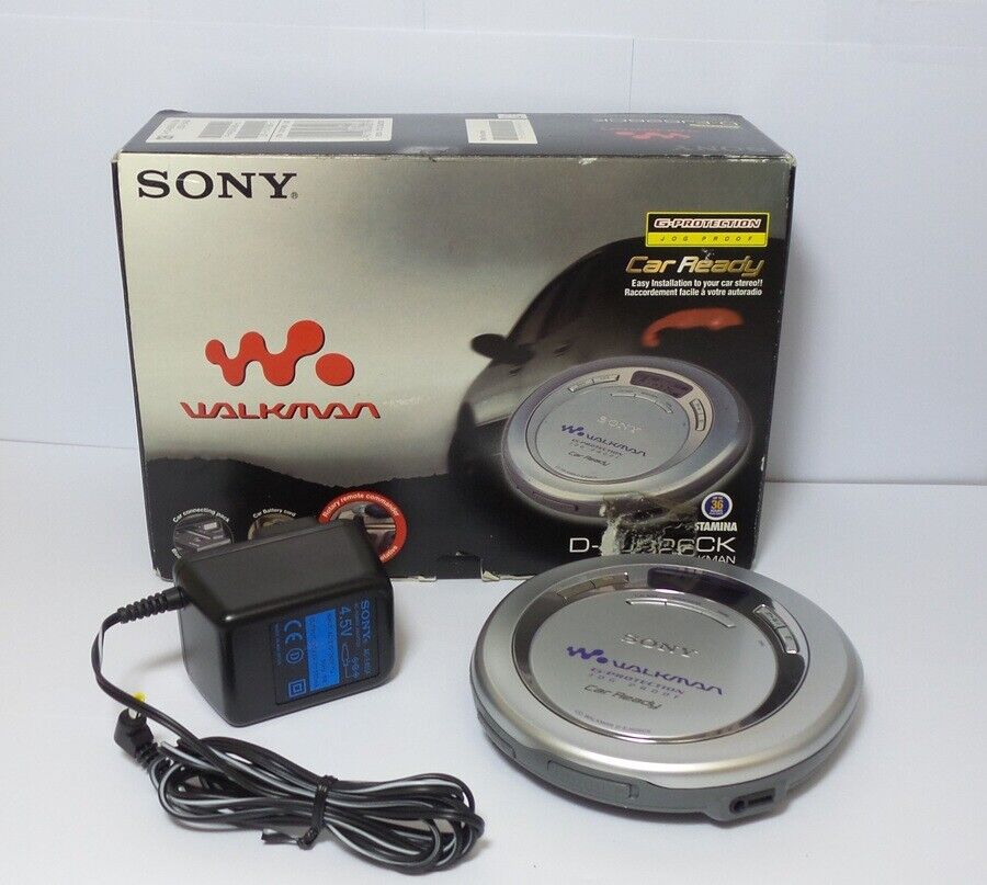 【ジャンク】 DMJ95 True Car Portable CD Player Sony True Car CD Walkman Portable CD Player - VGC (D-MJ95