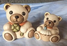 2x Thun Orso Orsetto Orsacchiotto Cuore Quadrifoglio Fuori Produzione Vintage