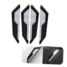 Car Door Edge Guard Stickers, Door Safety Reflective Protection 4 PCS White