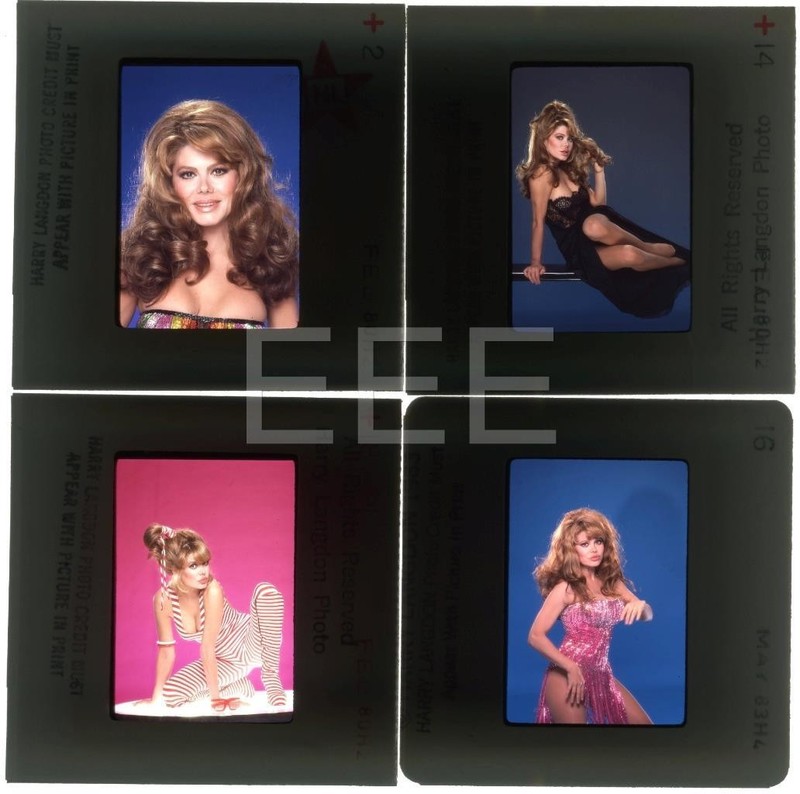 4 CHARO Spanish Movie Actress Model Harry Langdon Transparency w/rights Lot Q324