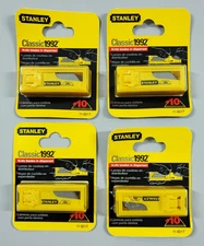 4 NEW Vintage 10 Packs Stanley Classic 1992 Utility Blades England Made 1999