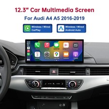 12,3" Carplay Android auto ultradünner Touch Screen für Audi A4 A5 2016-2019 MIB