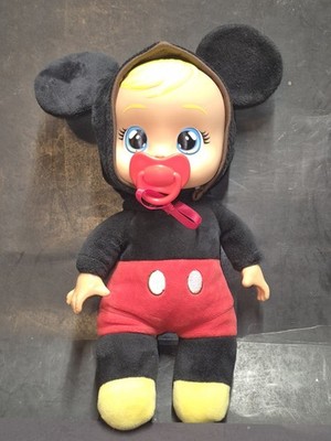 Disney Cry Babies Mickey Mouse Baby 9'' Tiny Cuddles Plush