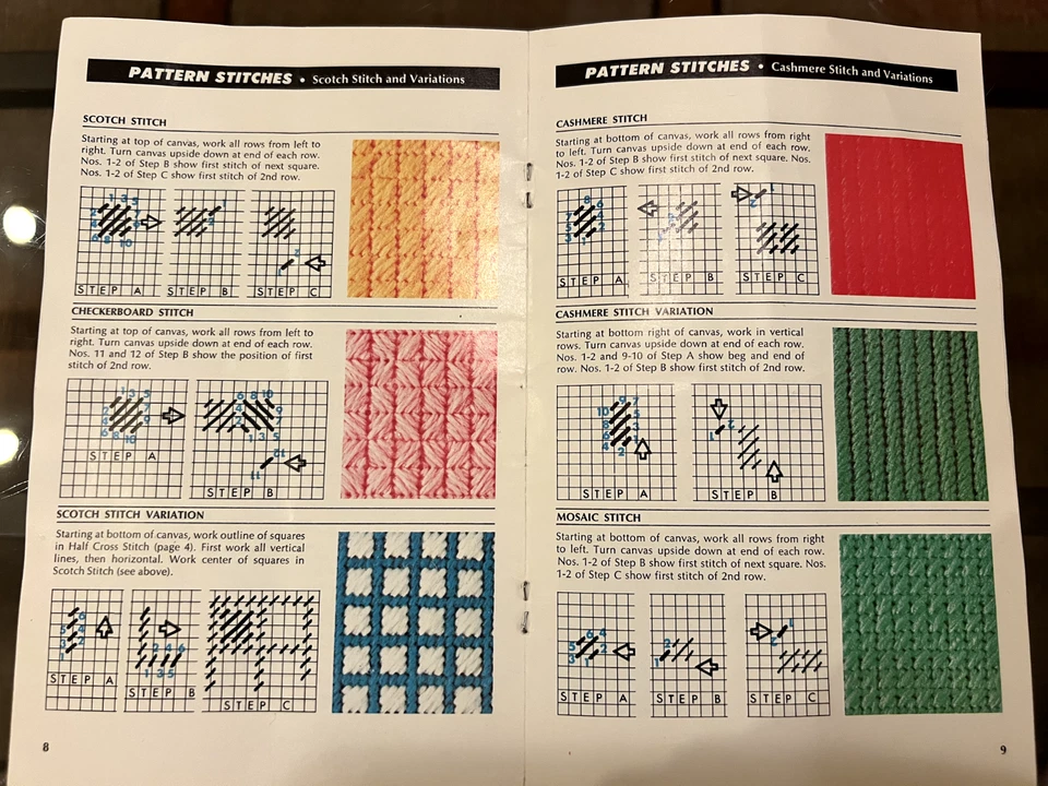 Needlepoint Stitches Coats & Clark Booklet # 226-B 15 Pages - Image 3 of 3