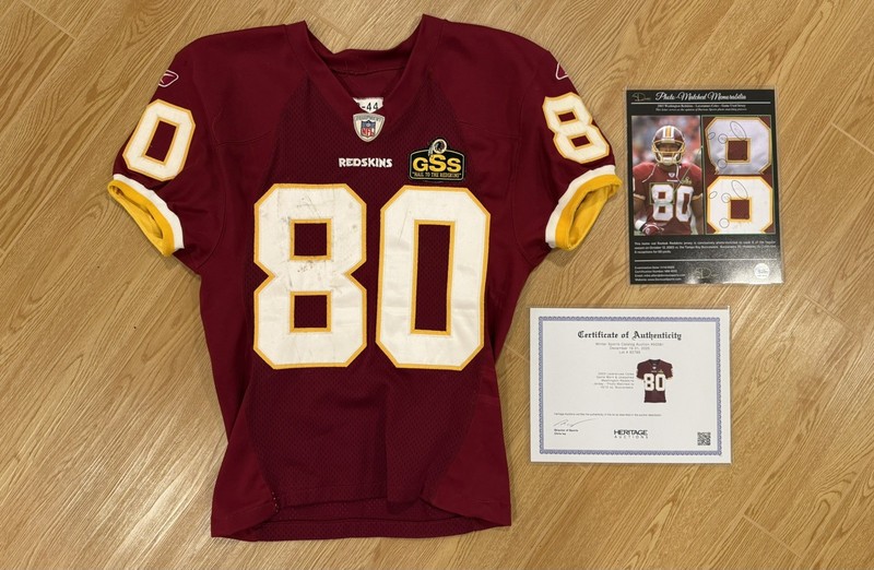 2003 Laveranues Coles Game Worn Used Washington Redskins Jersey Photo Matched