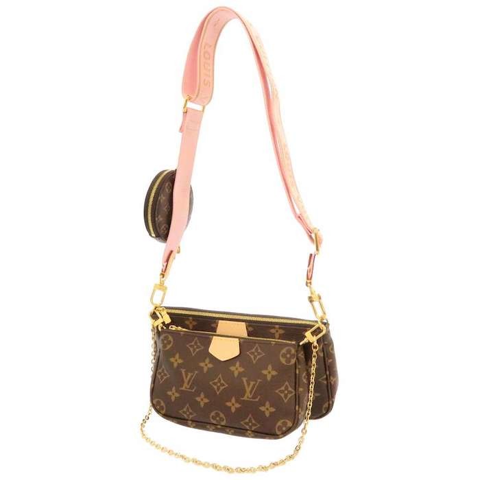 Louis Vuitton Multi Pochette Accessoir Bag Crossbody M44840 Pink