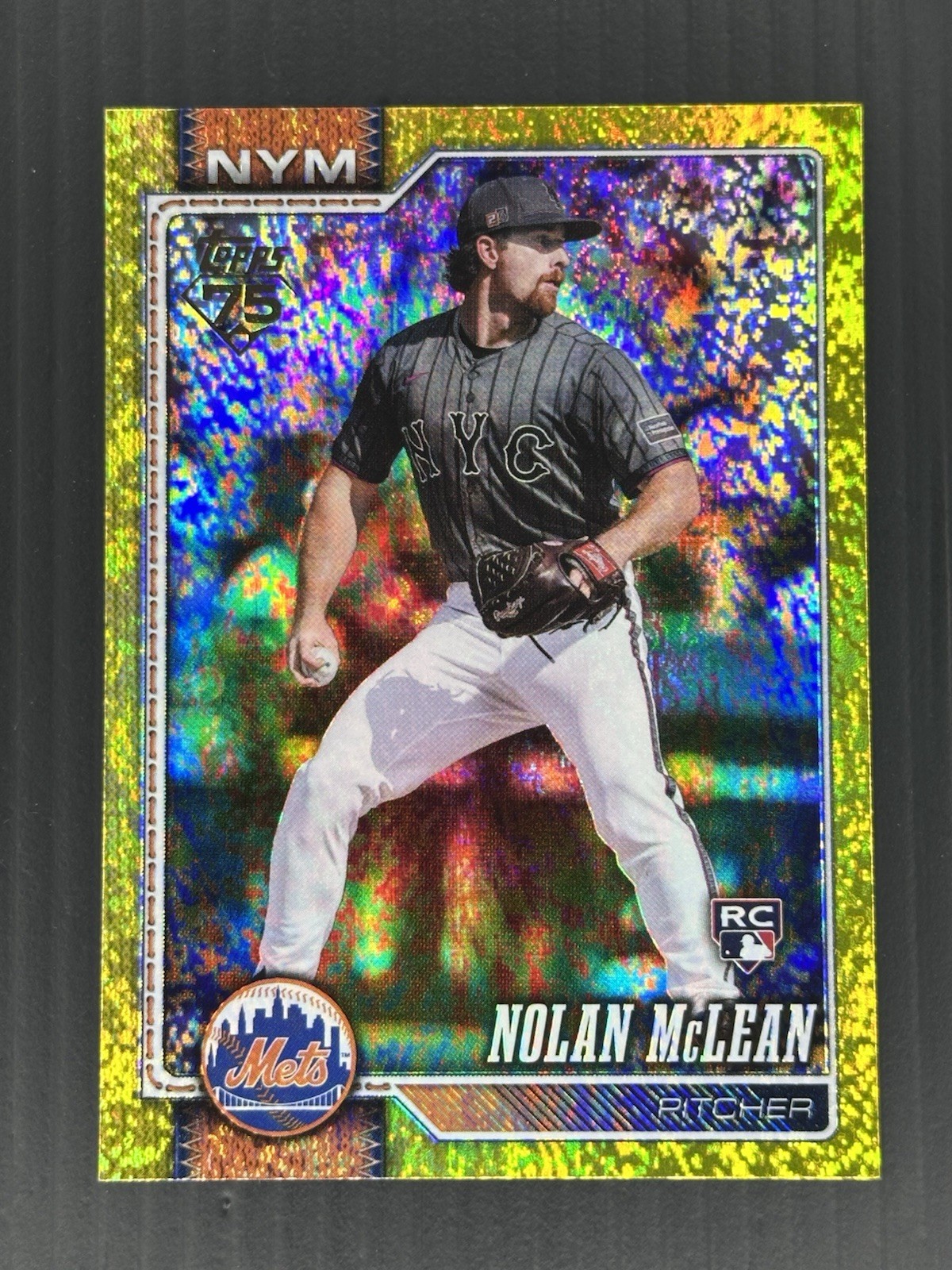 2026 Topps Series 1 - Nolan McLean #214 Yellow Holo Foil #’d 190/399 RC