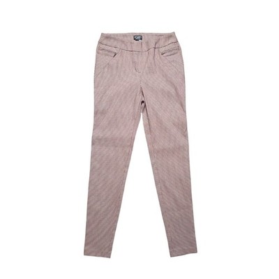Soho Apperral Ltd. Womans Size Med Hounds Tooth Plaid Pants Pull On Stretch 