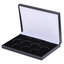 Coin Display Case PU Black Velvet Display Coin Box 45mm Challenge Coin Storag...
