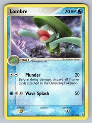 Lombre 37/100 Crystal Guardians Uncommon Pokemon Card