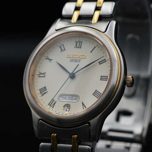 [Exc+5] Seiko Men's Watch Silver 7N93-6A00 Quartz From Japan Vintage New Battery