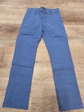 Children's Place Boys Pants Size 8 Blue Casual Pockets Stretch Waist Adjustable