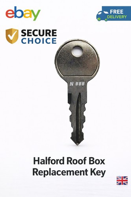 #ad Halfords Exodus Roof Box Key Codes N001 N200 GBP 2.95