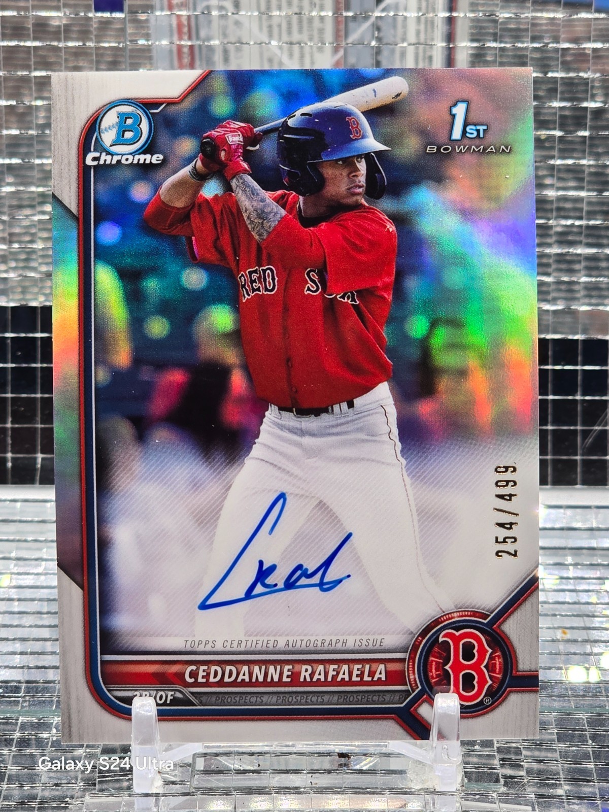 2022 Bowman Chrome Prospect Auto Ceddanne Rafaela #CPA-CRL Refractor 254/499