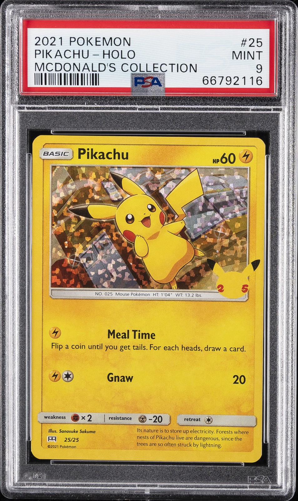 Pikachu Holo #25