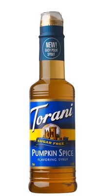 TORANI Sugar-Free PUMPKIN SPICE Coffee Syrup, 12.7 Ounce (1 Bottle) Free Ship!