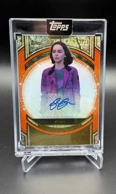 2025 Topps Marvel The Collector G iah EMILIA CLARKE Orange Auto /25 MP-EC