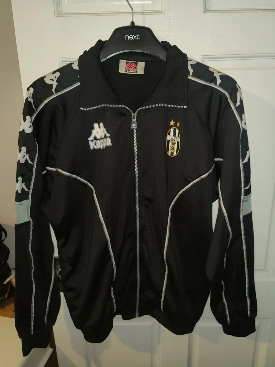 Veste Training Juventus Kappa Vintage, Taille L, Avec Défauts (trou, Taches)