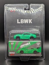 1:64 MINI GT LB WORKS Nissan GTR Light Green #67