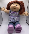 2004 Play Along Cabbage Patch Kids Doll Red Yarn Hair Purple Shoes PA-20