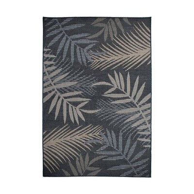Rugshop Outdoor Rug Bahama Palm Frond Indoor Outdoor Carpet Outdoor Patio Rugs