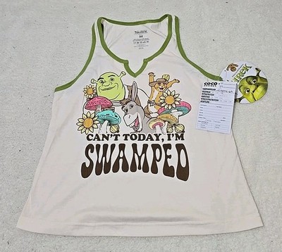 Shrek Donkey Puss Swamped Tank Top V Women's SZ Medium Sample Art (Hang)