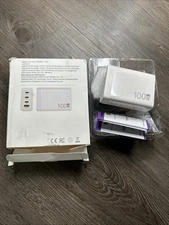 GaN 100W USB-C Charger for HP Lenovo ASUS Samsung MacBook Pro 4 Ports Charging