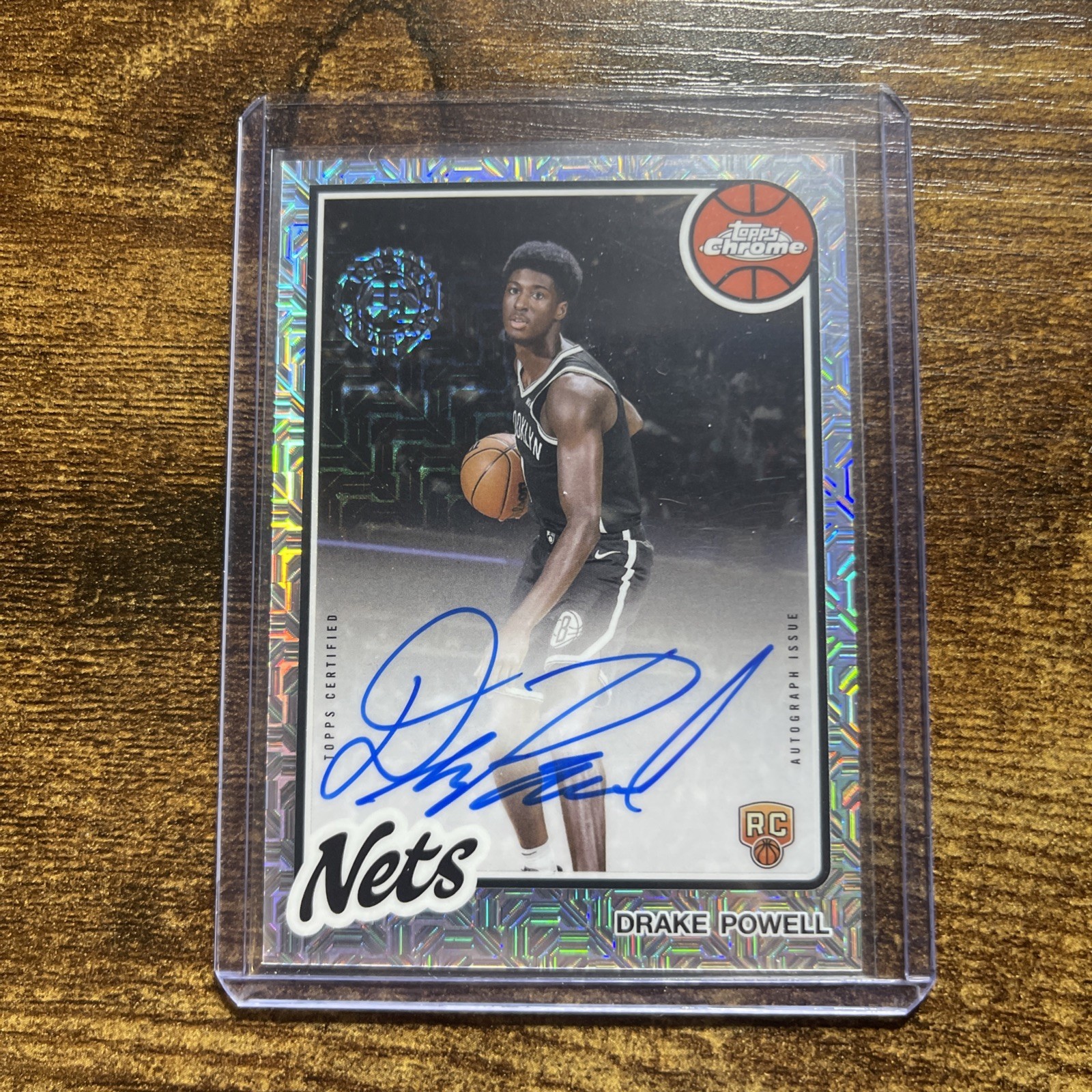 2025-26 Topps Drake Powell 1980-81 Chrome Rookie Auto Mojo Refractor #80CR2-DP
