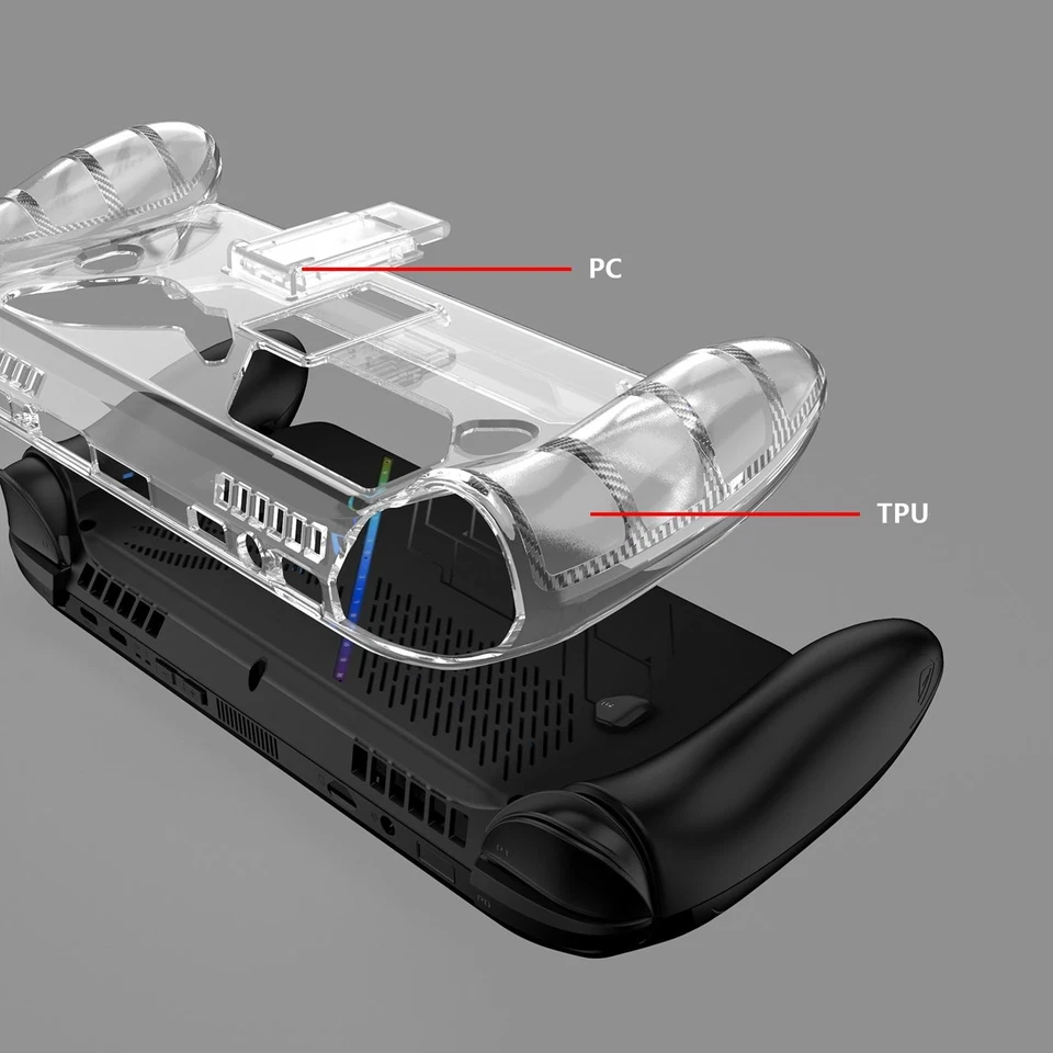 Protective Cover with Stand for ROG Xbox ALLY / X Gaming TPU Transparent Case - Image 3 of 4