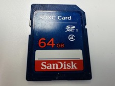 SanDisk SDXC Card 64GB Memory Card Very Good 4E