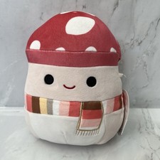 Squishmallows Malcolm The Autumn Mushroom With Scarf Plush Soft Toy 7.5”