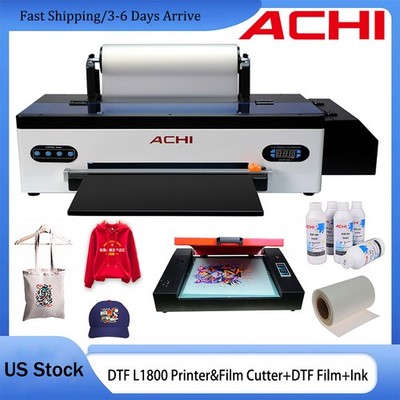 A3 DTF Printer With Film Cutting Direct to Trasnfer Film Epson 1800 Head & Oven
