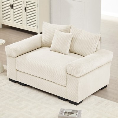 Oversized Living Room Modular Sectional Sofa Couch Set w/O Ottoman Deep Seat