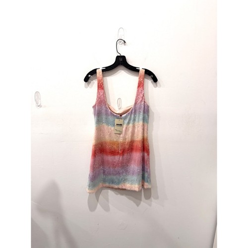 Gianni Bini x DANNIJO Twiggy Ombre Sequin Square Neck Sleeveless Mini Dress S - Picture 4 of 6