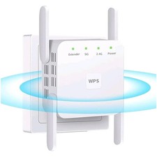 1200mbps Wifi Amplifier WLAN Repeater Router Range Signal Access Point Booster