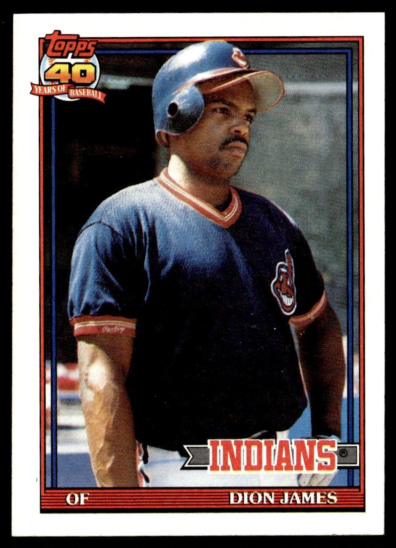 1991 Topps Dion James Cleveland Indians #117
