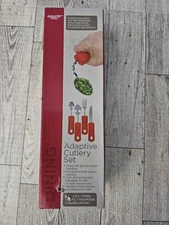 Equate Adaptive Cutlery 4 Piece Set Bendable Utensils for Elderly or Disabled