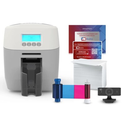 Bodno Magicard 600 Dual Sided ID Card Printer  ID Software - Silver Edition