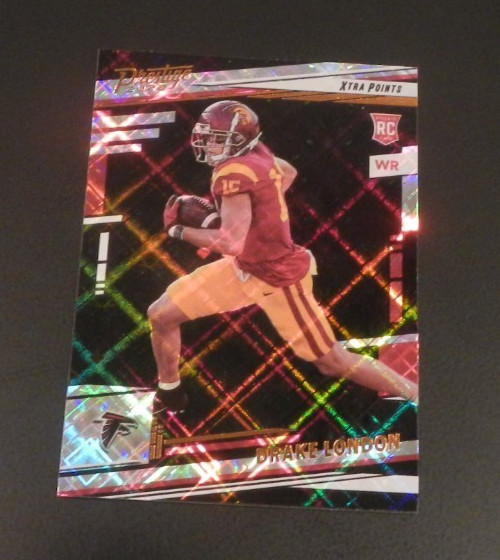 2022 Panini Prestige Drake London #309 / Diamond Xtra Points / Rookie RC Falcons