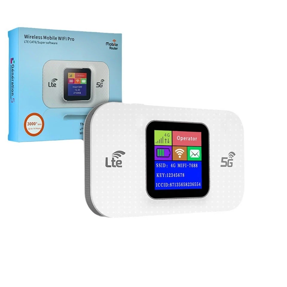 4G LTE Tragbare Mobiler Wireless WLAN Router Hotspot WiFi Modem SIM Karte - Bild 2 von 4