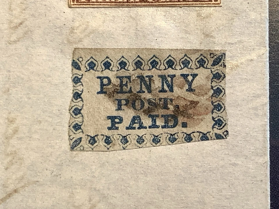 3LB2 US Carriers stamp, Scott #3LB2 Penny Post, Boston + #11 . COVER - Image 3 of 4