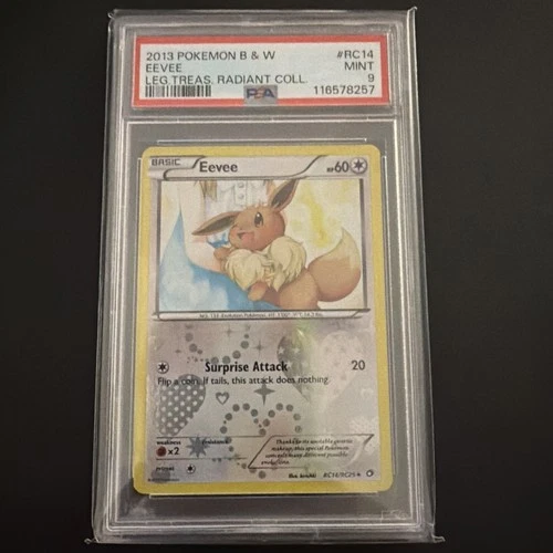 Pokemon 2013 Legendary Treasures Eevee RC14/RC25 Radiant Collection PSA 9 Mint