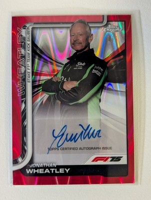 2025 Topps Chrome Formula 1 Jonathan Wheatley Red RayWave Auto /5 #CAC-WHE